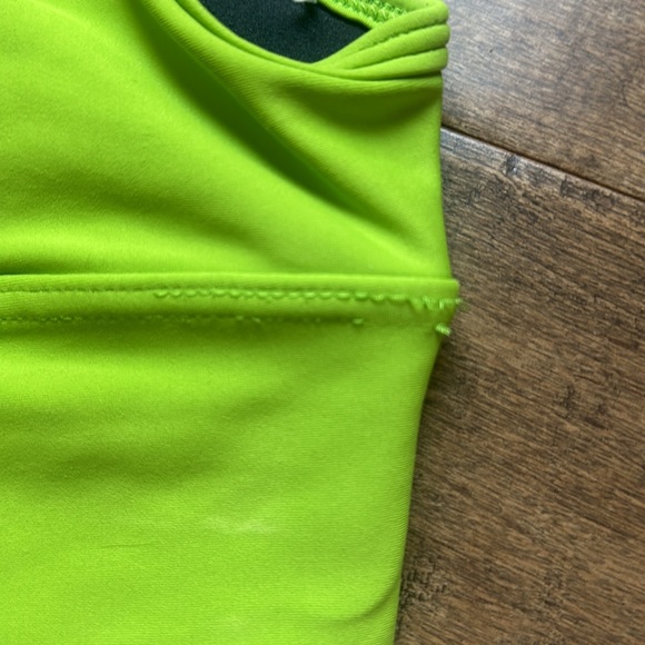 FIVE DANCEWEAR LIME GREEN CROSS BACK TANK - Picture 3 of 3
